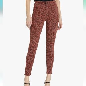 JOE'S Jeans The Twiggy Ankle Skinny Pants Leopard Print Sequoia Size‎ 24